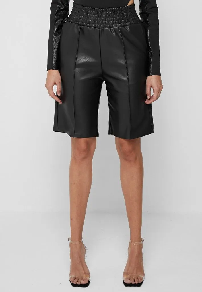 Leather City Shorts - Black sold by Maniere De Voir