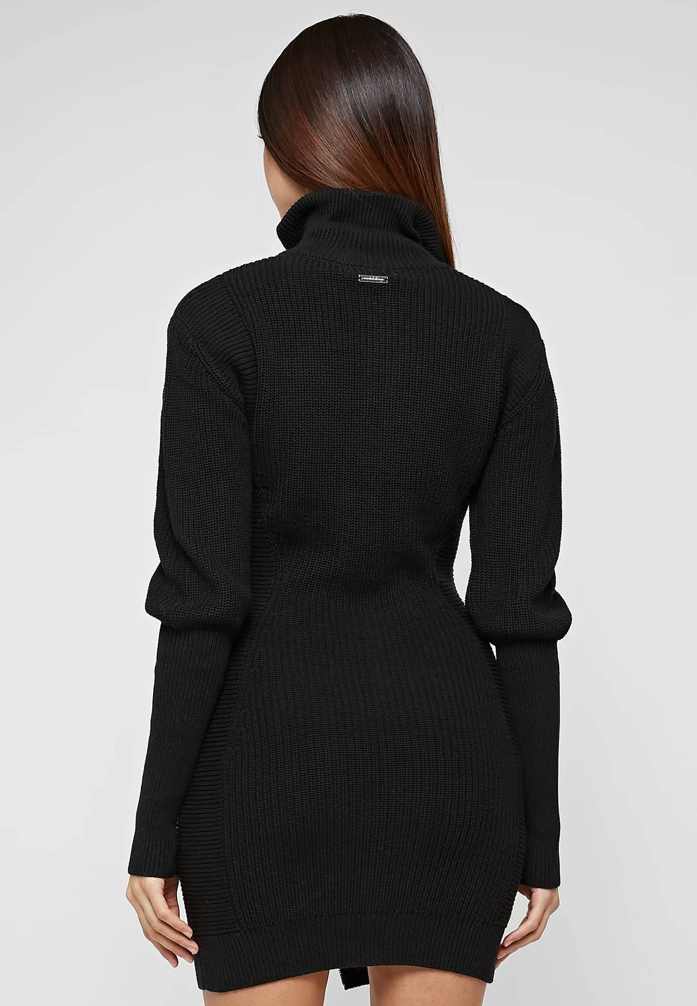 Chunky Knit Jumper Dress - Black sold by Maniere De Voir product image thumbnail 4