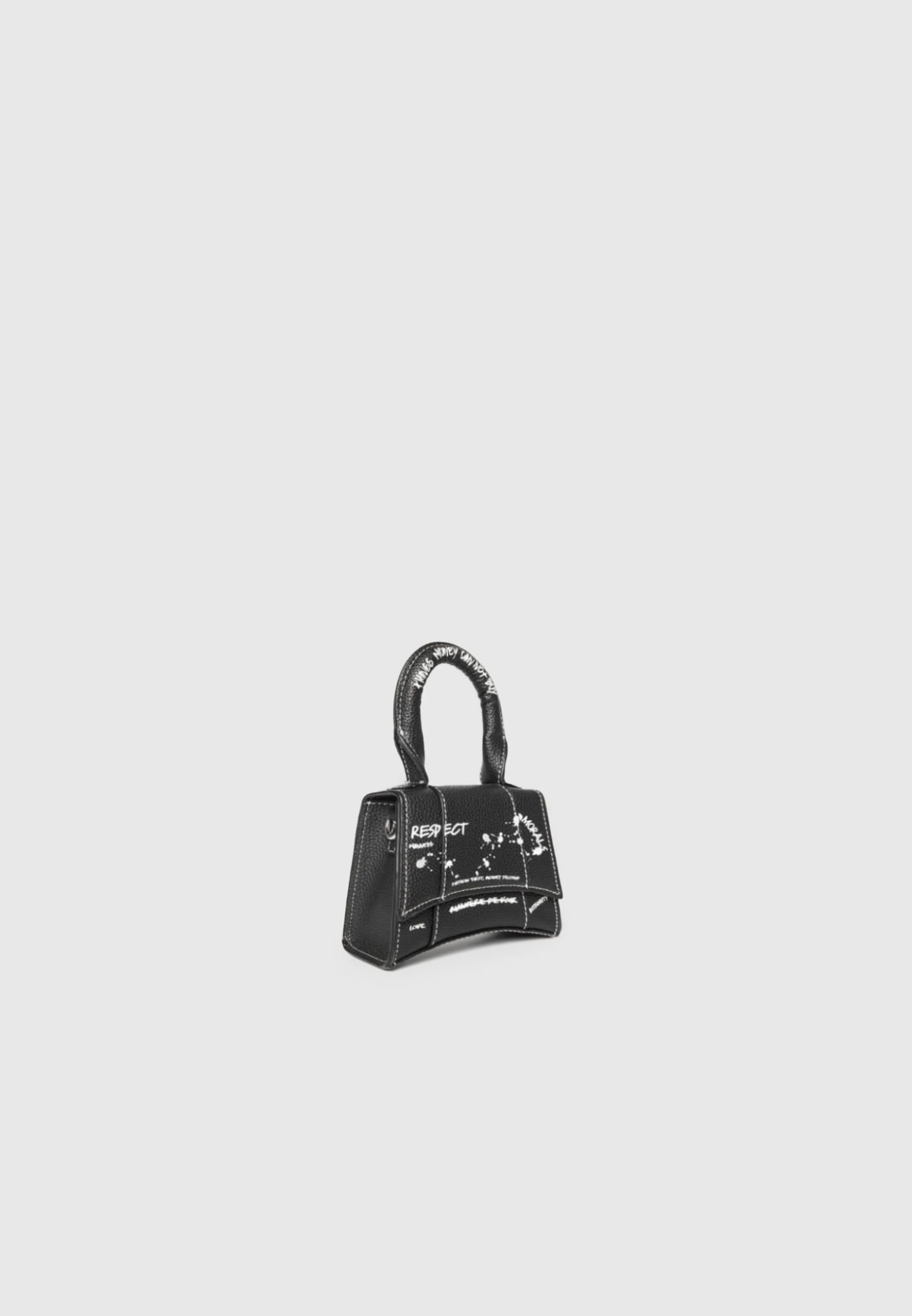 Miniature Graffiti Bag - Black sold by Maniere De Voir product image thumbnail 3