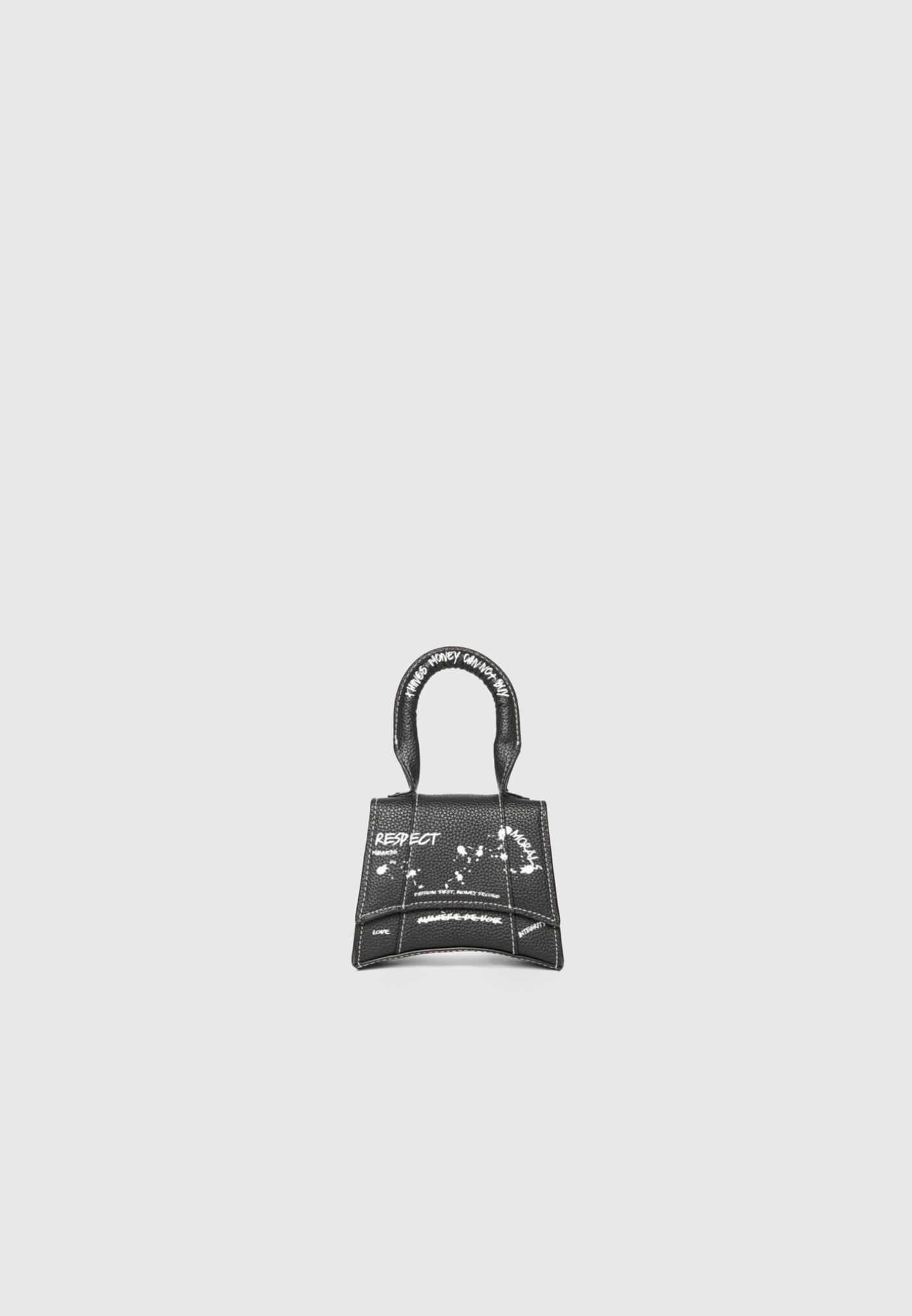 Miniature Graffiti Bag - Black sold by Maniere De Voir