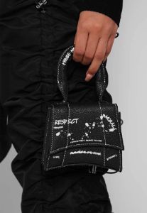 Miniature Graffiti Bag - Black sold by Maniere De Voir