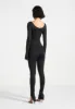 Twisted Bust Off Shoulder Jumpsuit - Black sold by Maniere De Voir