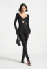 Twisted Bust Off Shoulder Jumpsuit - Black sold by Maniere De Voir