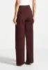 Julie - Tailored Twin Pleat Trousers - Wine Red sold by Maniere De Voir