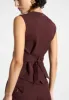 Christine - Tailored Cinch Waistcoat - Wine Red sold by Maniere De Voir