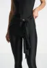 Draped Hardware Detail Leggings - Black sold by Maniere De Voir
