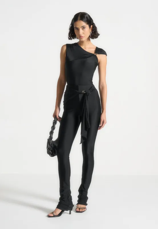 Bodysuit with Hardware Detail - Black sold by Maniere De Voir