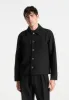 Benoit - Twill Pocket Cropped Shirt - Black sold by Maniere De Voir
