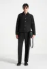 Benoit - Twill Pocket Cropped Shirt - Black sold by Maniere De Voir