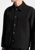 Benoit - Twill Pocket Cropped Shirt - Black sold by Maniere De Voir