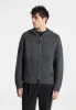 Mohair-Blend Zip Through Hoodie - Charcoal Grey sold by Maniere De Voir