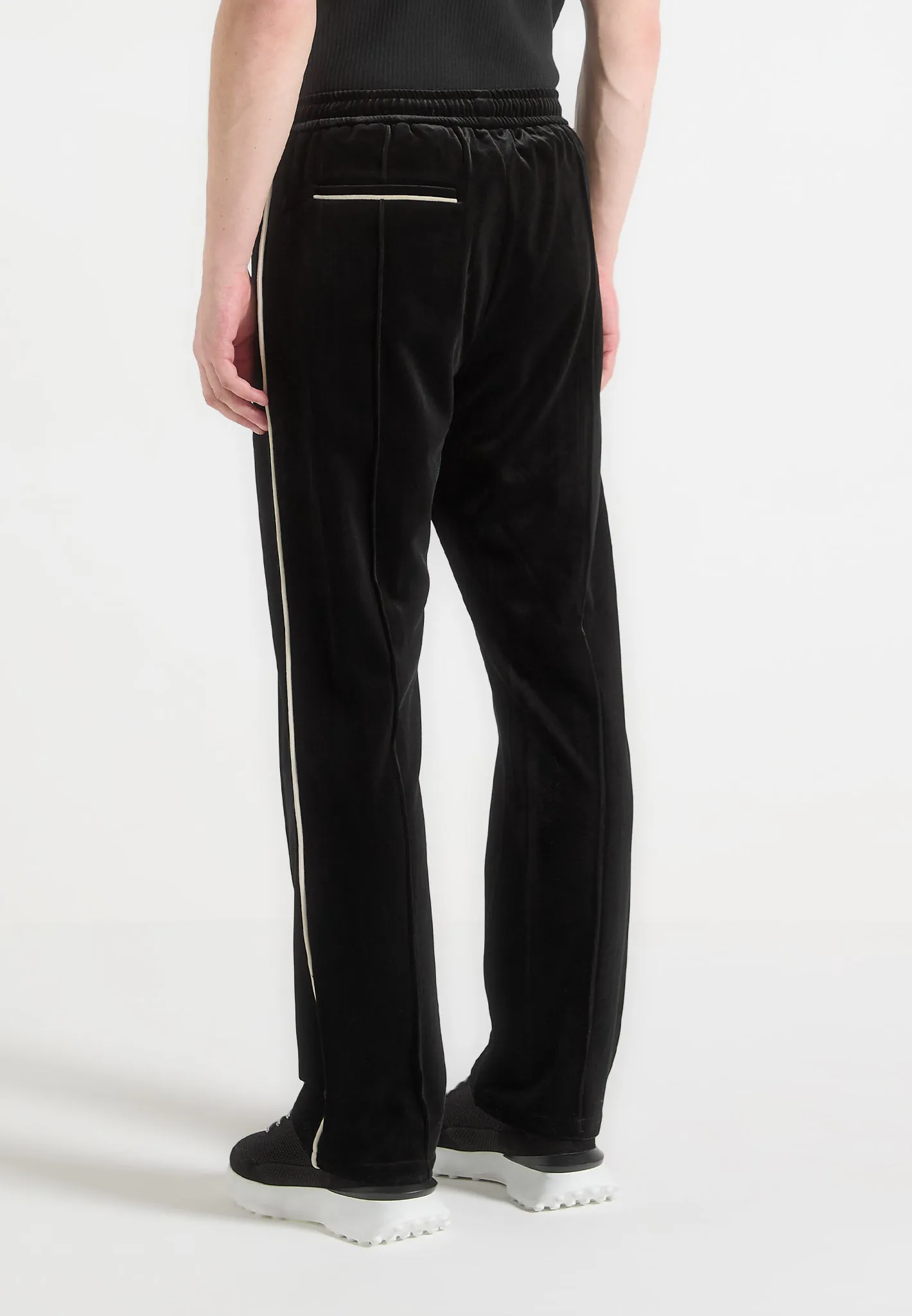Eiffel Velour Track Pants - Black sold by Maniere De Voir product image thumbnail 4