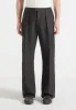 Luca - Relaxed Fit Pleated Pocket Trousers - Grey sold by Maniere De Voir