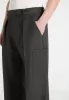 Luca - Relaxed Fit Pleated Pocket Trousers - Grey sold by Maniere De Voir