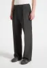 Luca - Relaxed Fit Pleated Pocket Trousers - Grey sold by Maniere De Voir