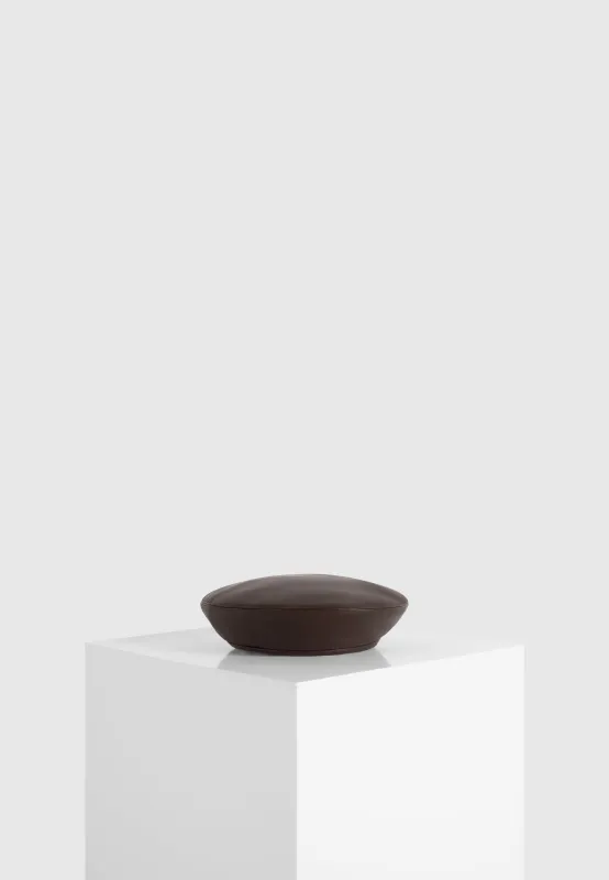 Anya - Leather Beret - Brown sold by Maniere De Voir