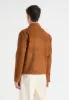 Michel - Suede Jacket with Revere Collar - Fawn sold by Maniere De Voir