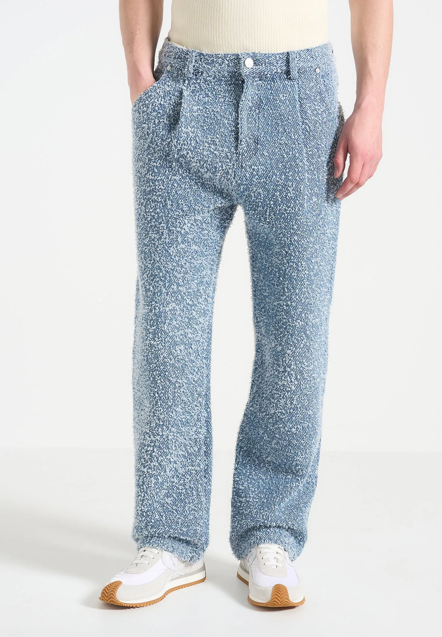 Arnault - Boucle Pleated Jeans - Blue sold by Maniere De Voir product image thumbnail 2