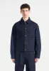 Damien - Denim Jacket with Back Pleat - Indigo sold by Maniere De Voir