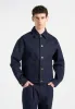 Damien - Denim Jacket with Back Pleat - Indigo sold by Maniere De Voir