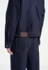 Damien - Denim Jacket with Back Pleat - Indigo sold by Maniere De Voir