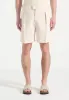 Marin - Twill Pleated Shorts - Cream sold by Maniere De Voir