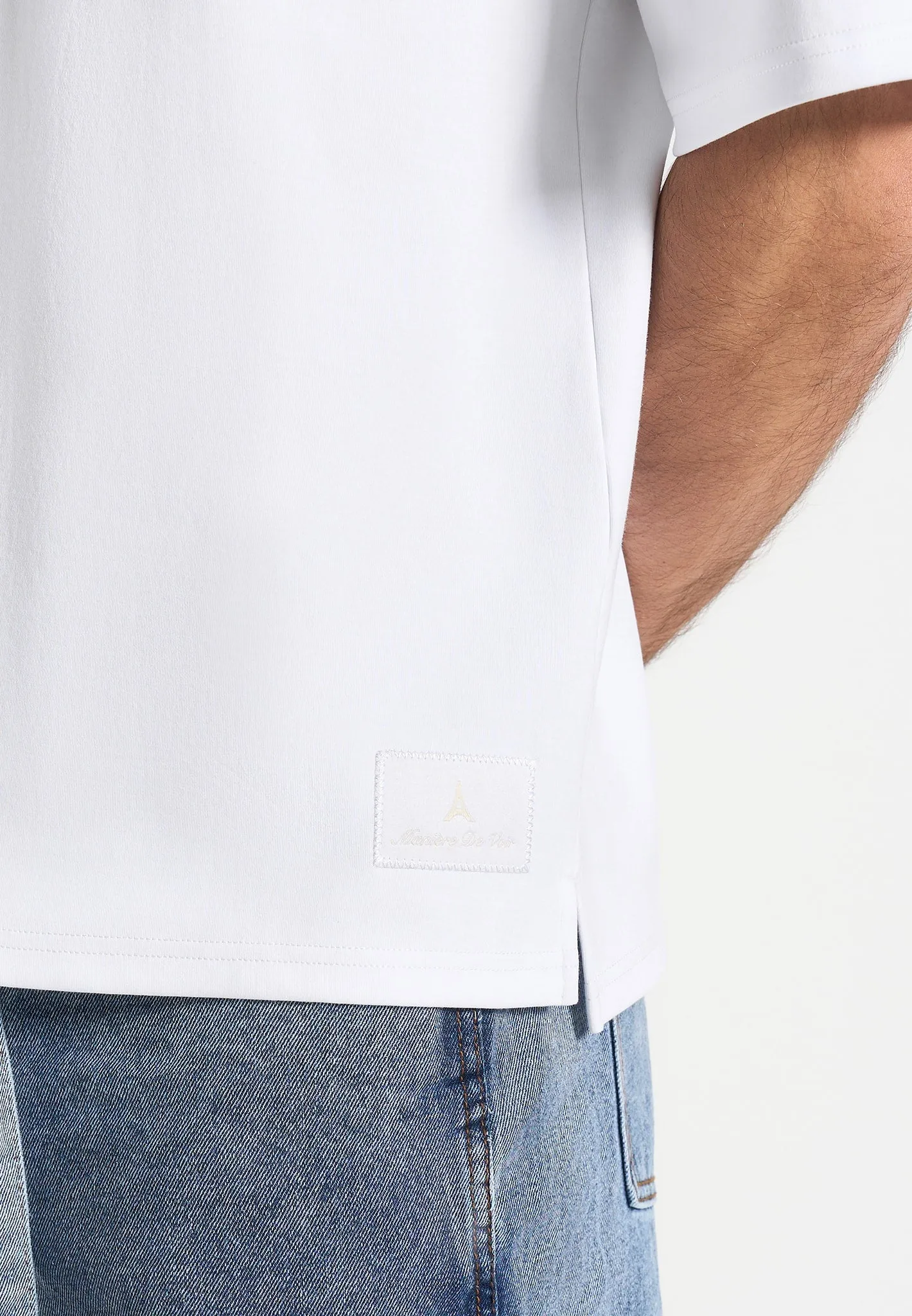 Paul - Relaxed Fit Cotton T-Shirt - White sold by Maniere De Voir