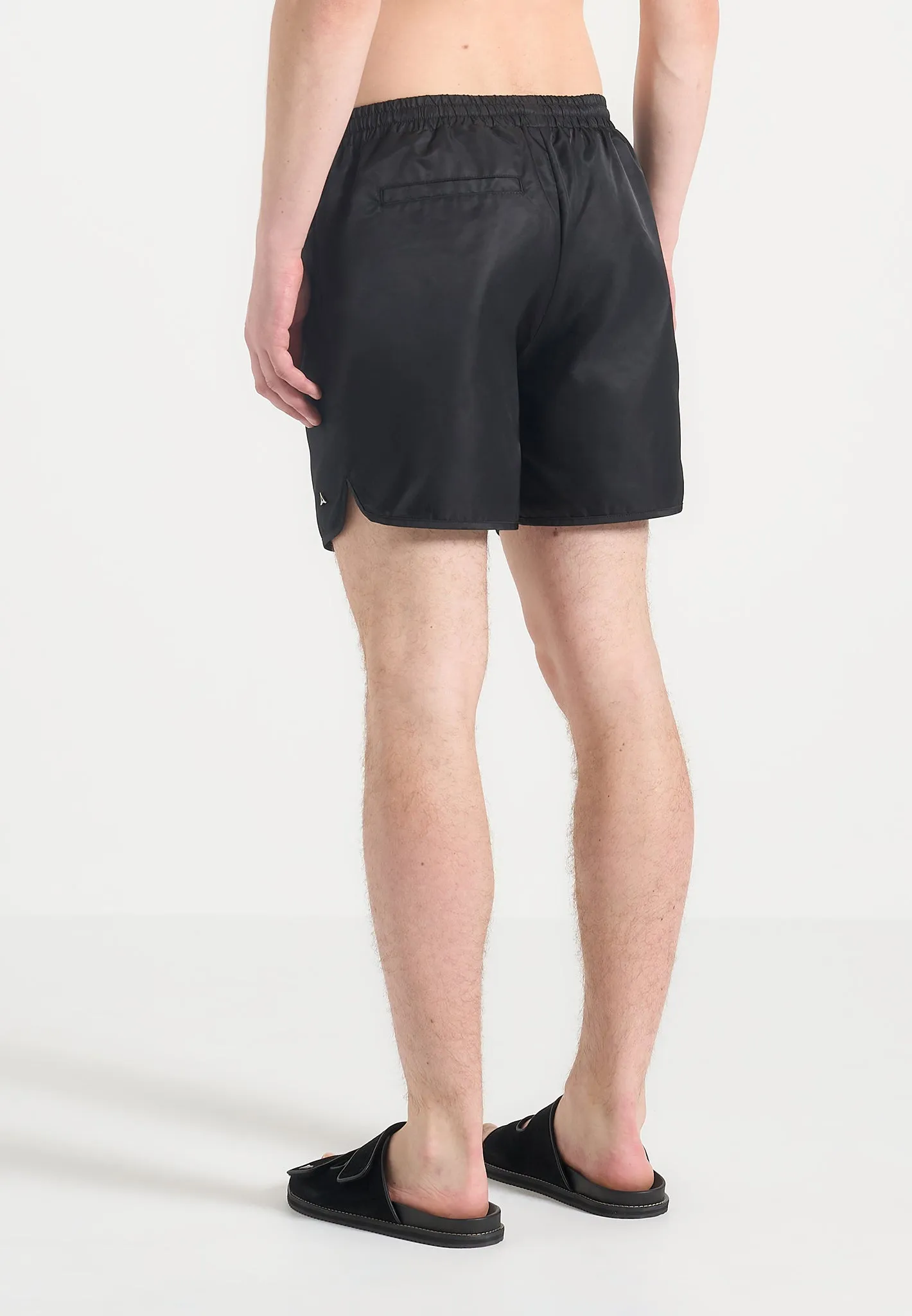 Yvon - Polished Nylon Swim Shorts - Black sold by Maniere De Voir product image thumbnail 3