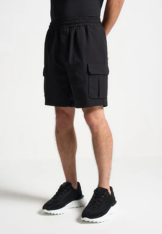 Technical Cargo Shorts - Black sold by Maniere De Voir