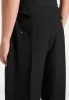 Leo - Box Pleat Wide Leg Trousers - Black sold by Maniere De Voir