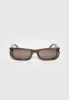 Milan - Curved-Frame Sunglasses - Brown sold by Maniere De Voir