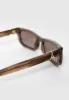 Milan - Curved-Frame Sunglasses - Brown sold by Maniere De Voir