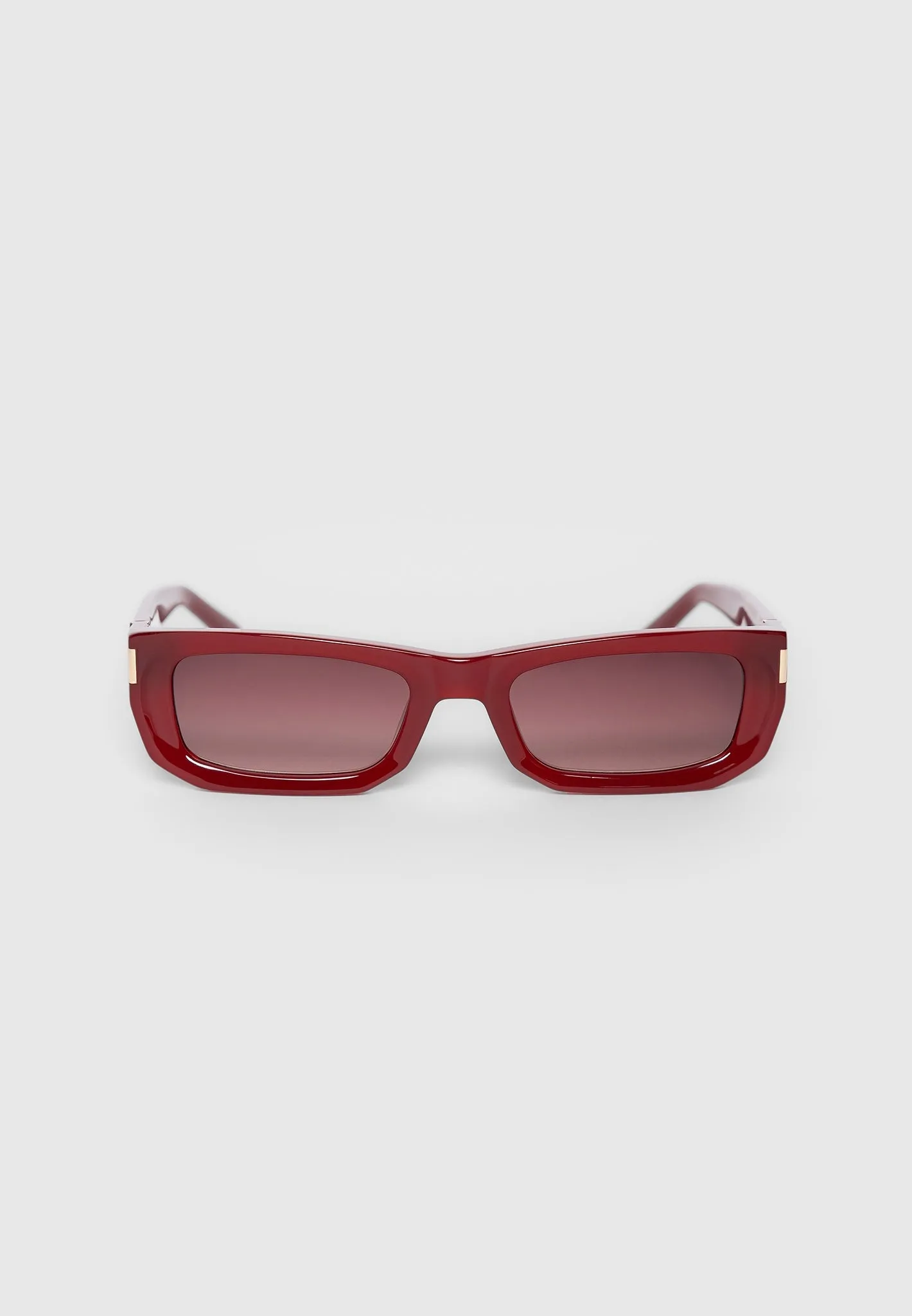 Milan - Curved-Frame Sunglasses - Red sold by Maniere De Voir product image thumbnail 4