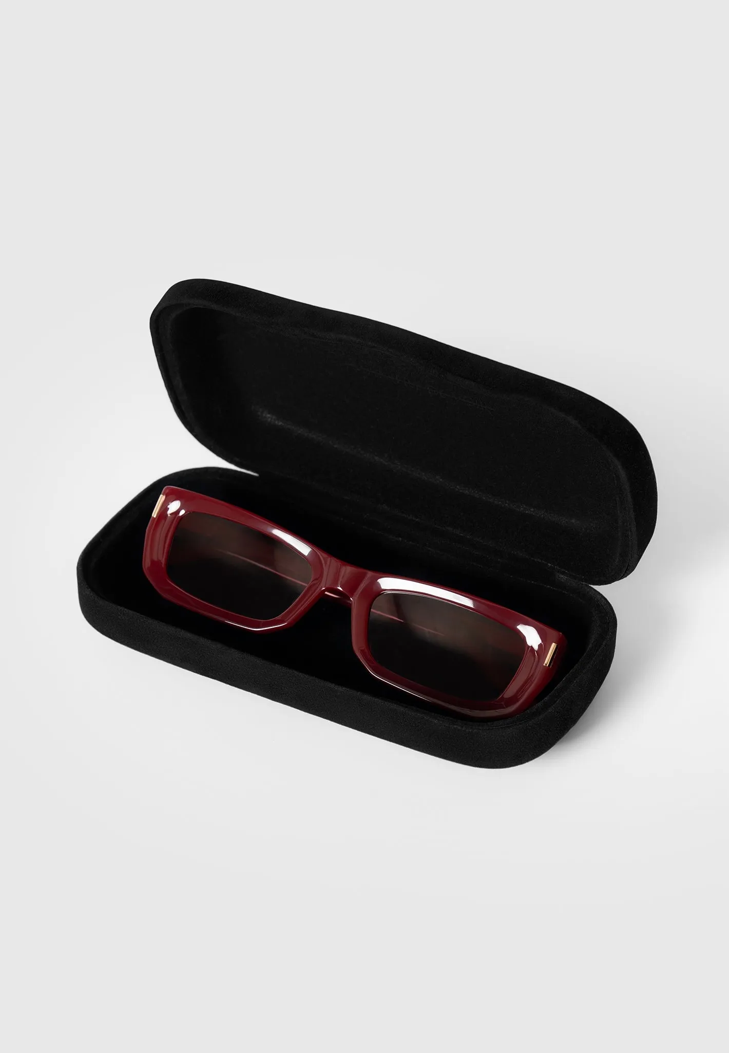 Milan - Curved-Frame Sunglasses - Red sold by Maniere De Voir product image thumbnail 2
