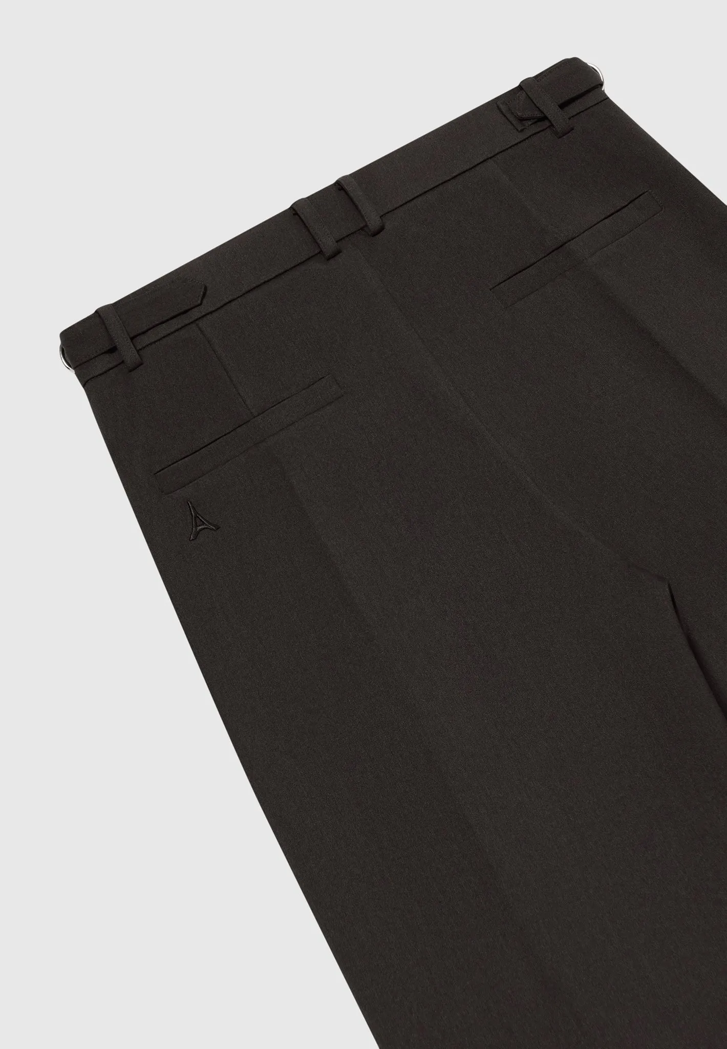 Pierre - Relaxed Fit Textured Pleated Tailored Trousers - Dark Brown sold by Maniere De Voir product image thumbnail 5