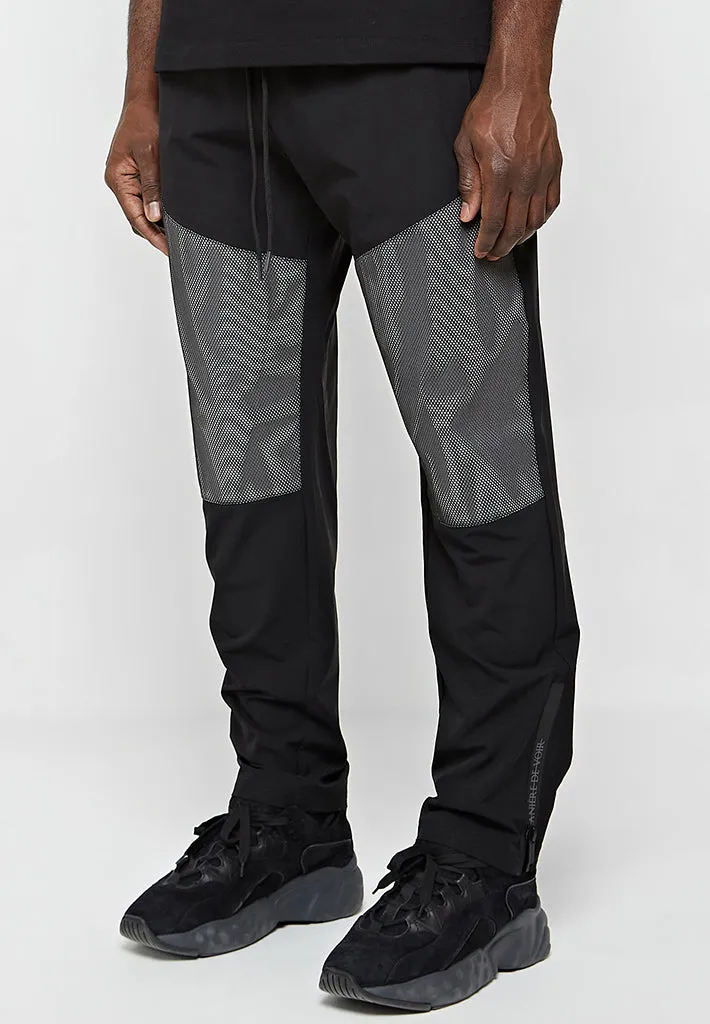 Reflective & Mesh Track Pants - Black sold by Maniere De Voir product image thumbnail 4