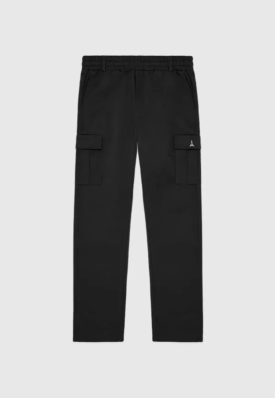 Cotton Canvas Cargo Pants - Black made by Maniere De Voir