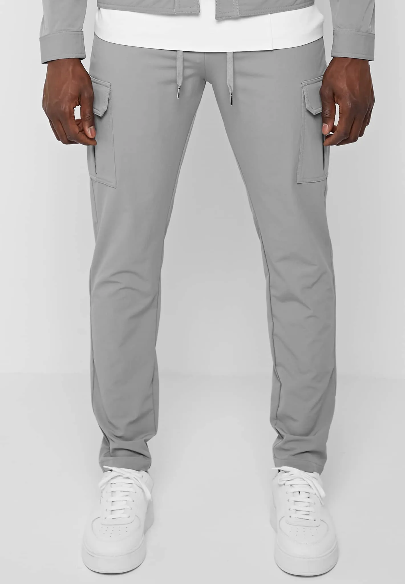 Technical Cargo Pants - Light Grey sold by Maniere De Voir product image thumbnail 5