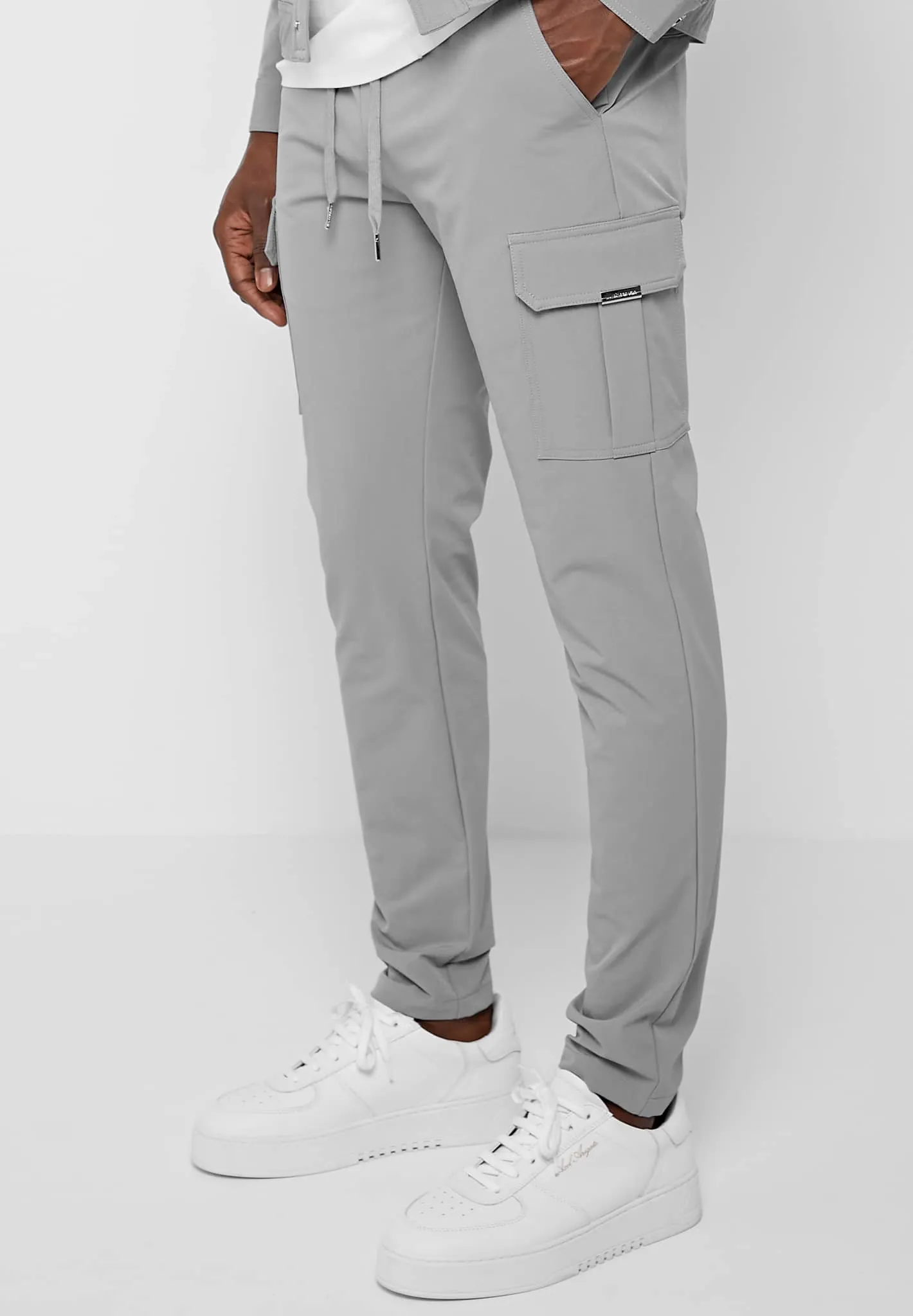 Technical Cargo Pants - Light Grey sold by Maniere De Voir product image thumbnail 4