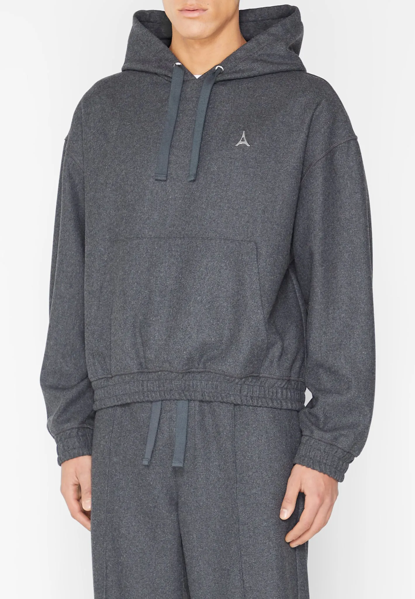 Wool Blend Hoodie - Dark Grey sold by Maniere De Voir product image thumbnail 4