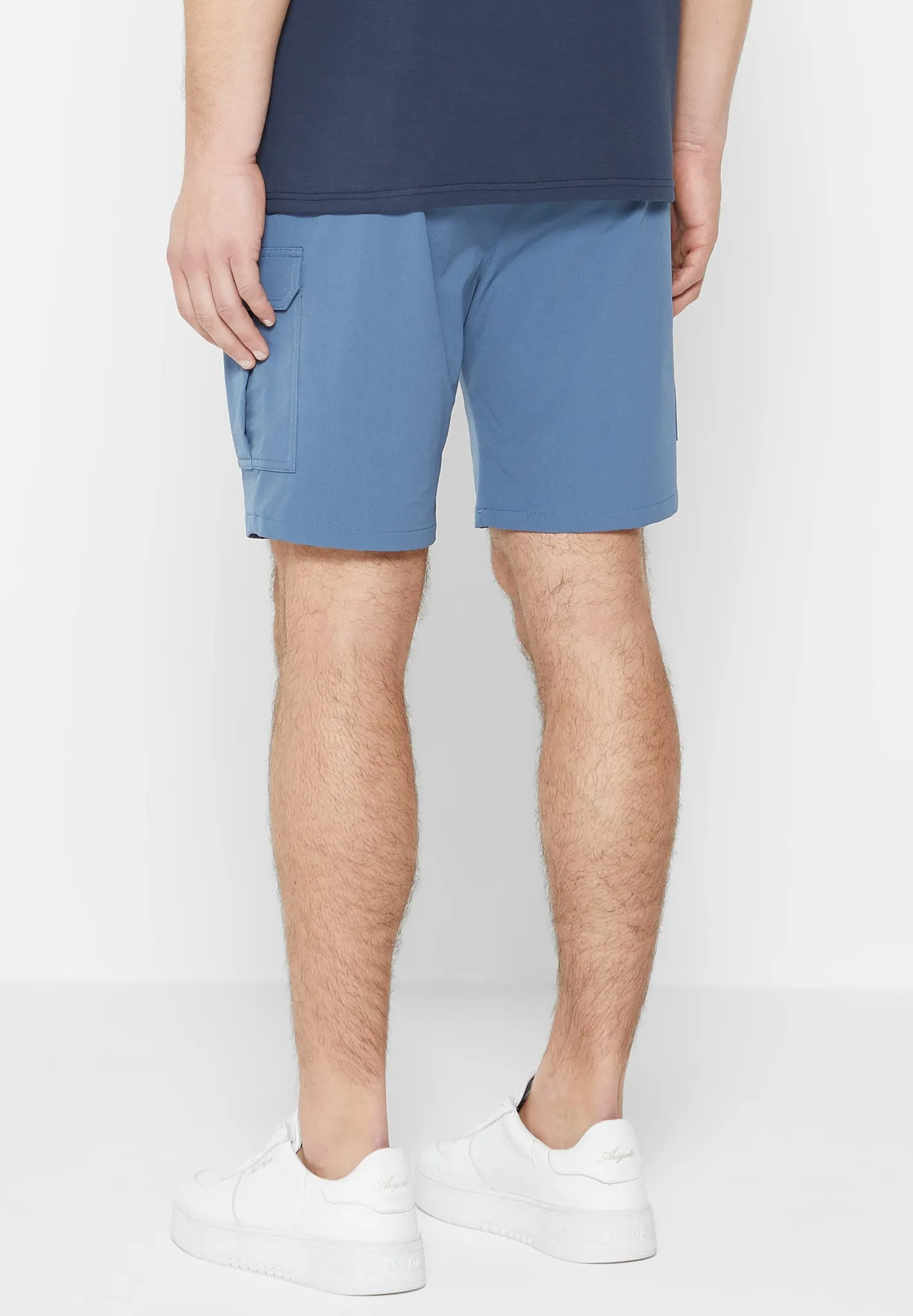 Technical Cargo Shorts - Blue sold by Maniere De Voir product image thumbnail 5