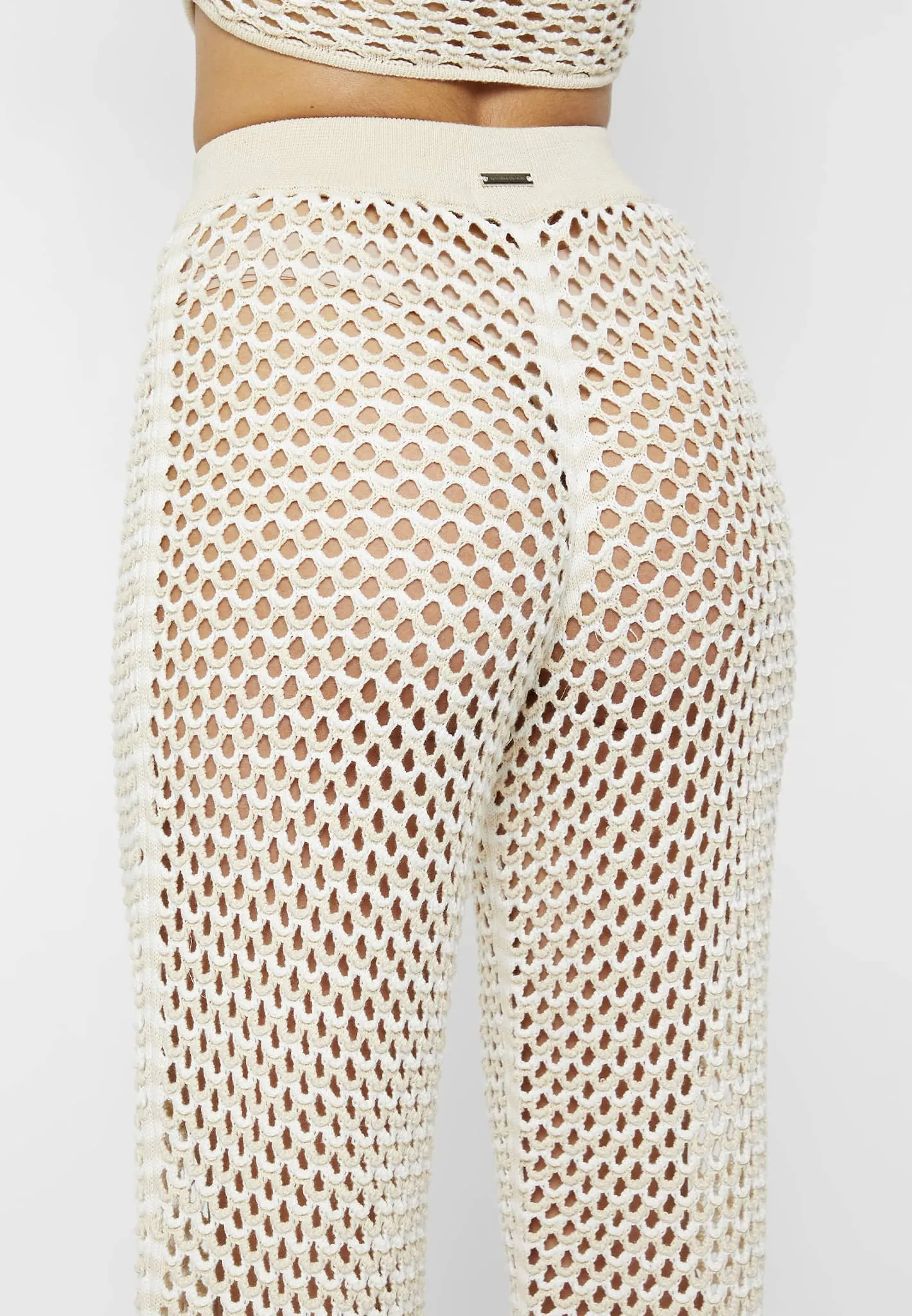 Crochet Trousers - Beige/Off White sold by Maniere De Voir product image thumbnail 5