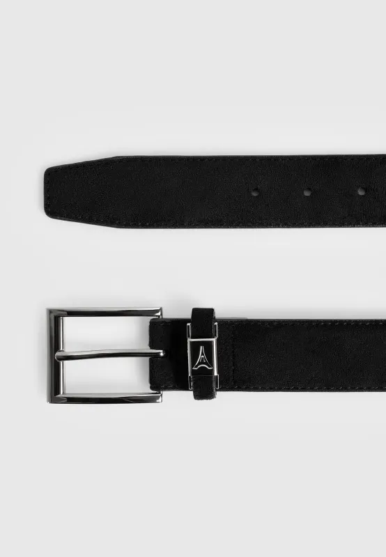 Lionel - Suede Belt - Black sold by Maniere De Voir