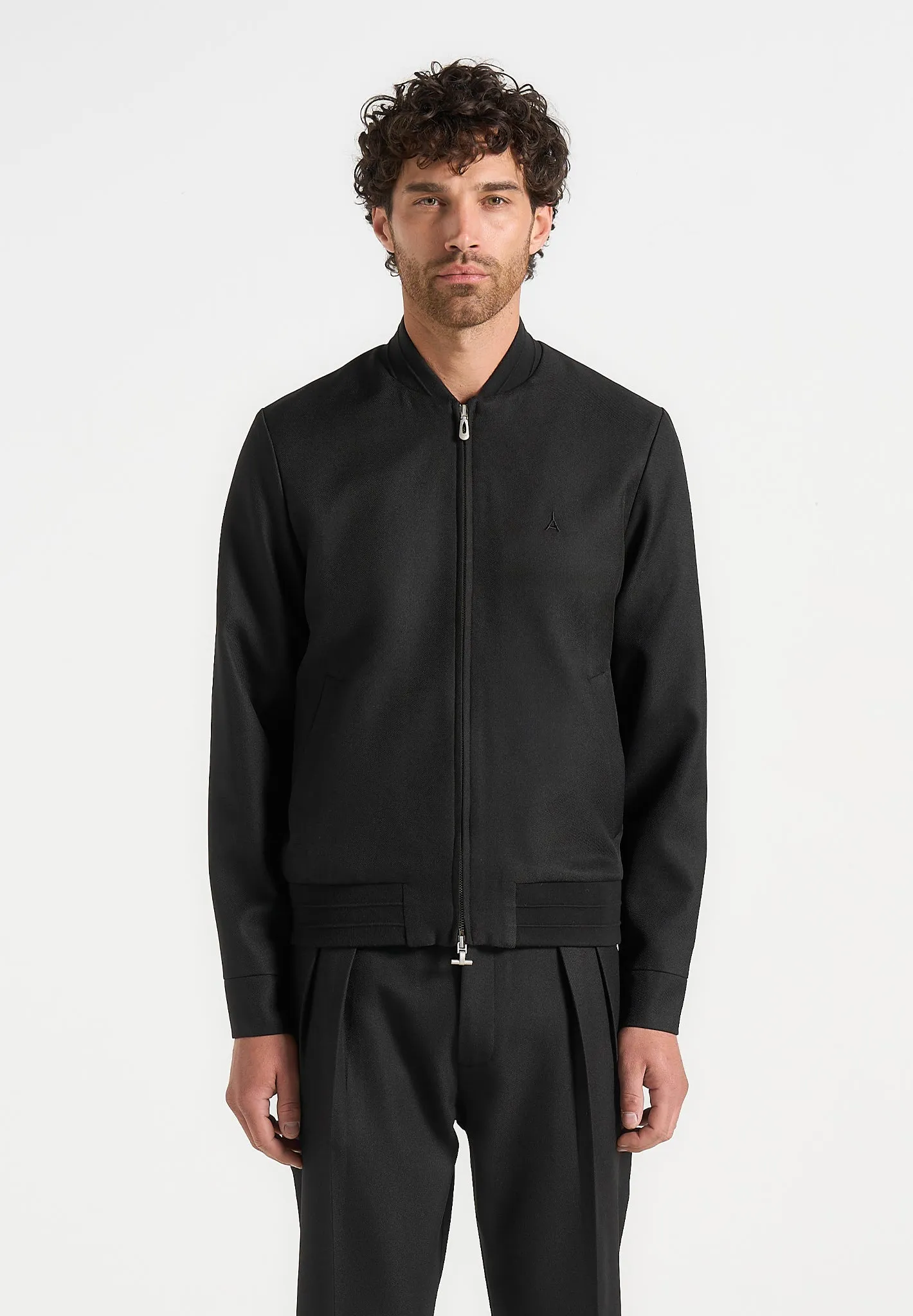 Sami - Tailored Bomber Jacket - Black sold by Maniere De Voir product image thumbnail 4