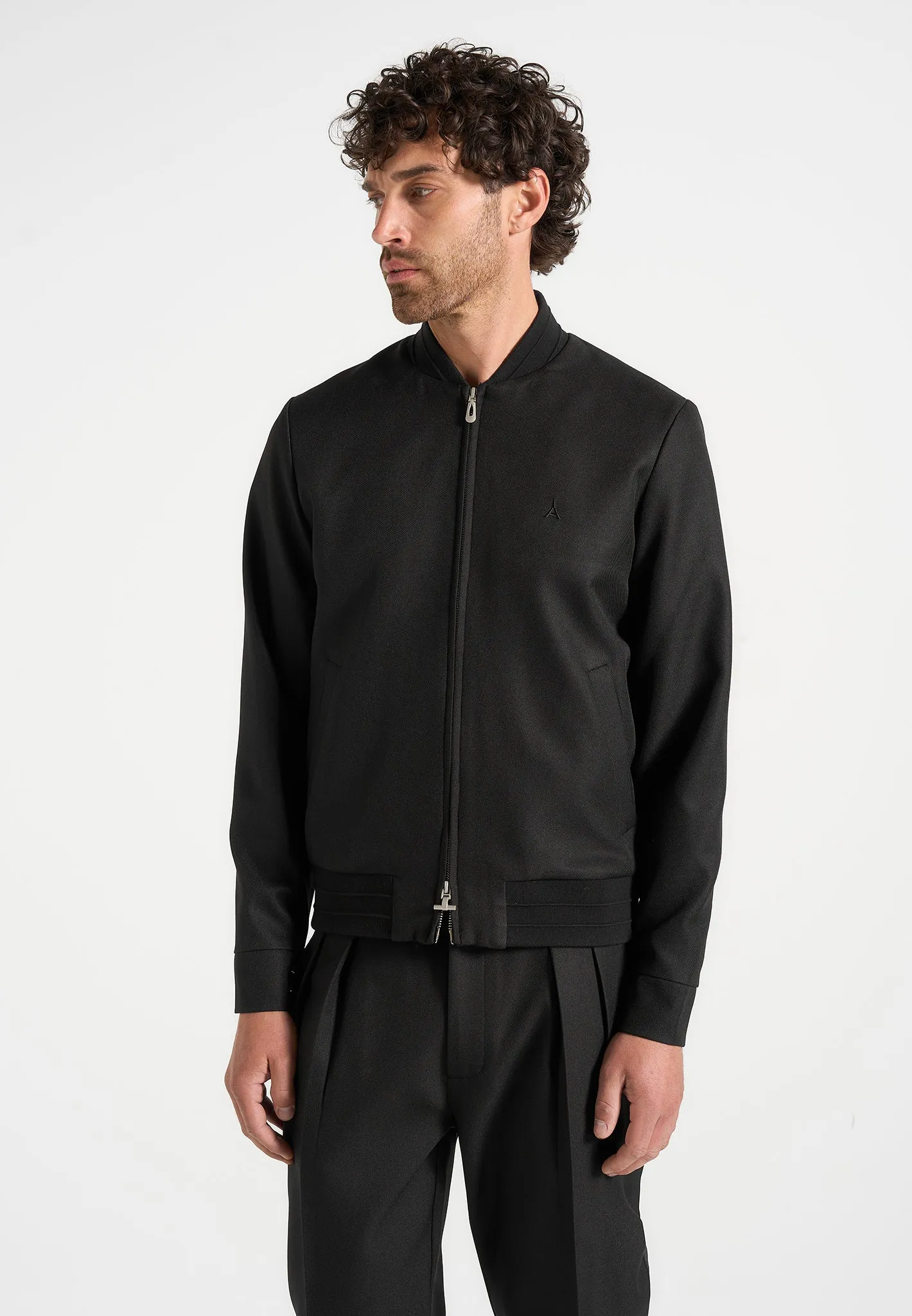 Sami - Tailored Bomber Jacket - Black sold by Maniere De Voir product image thumbnail 2