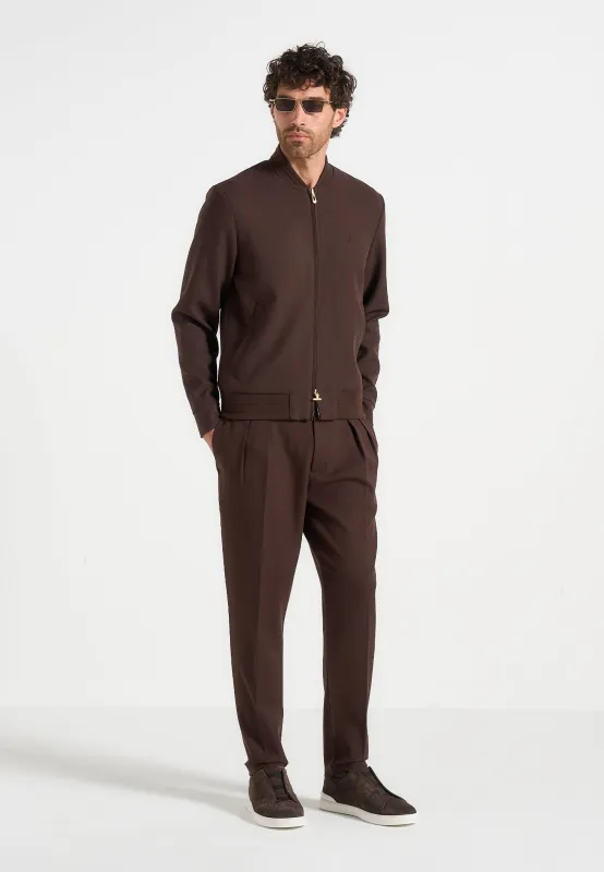 Sami - Tailored Bomber Jacket - Brown sold by Maniere De Voir