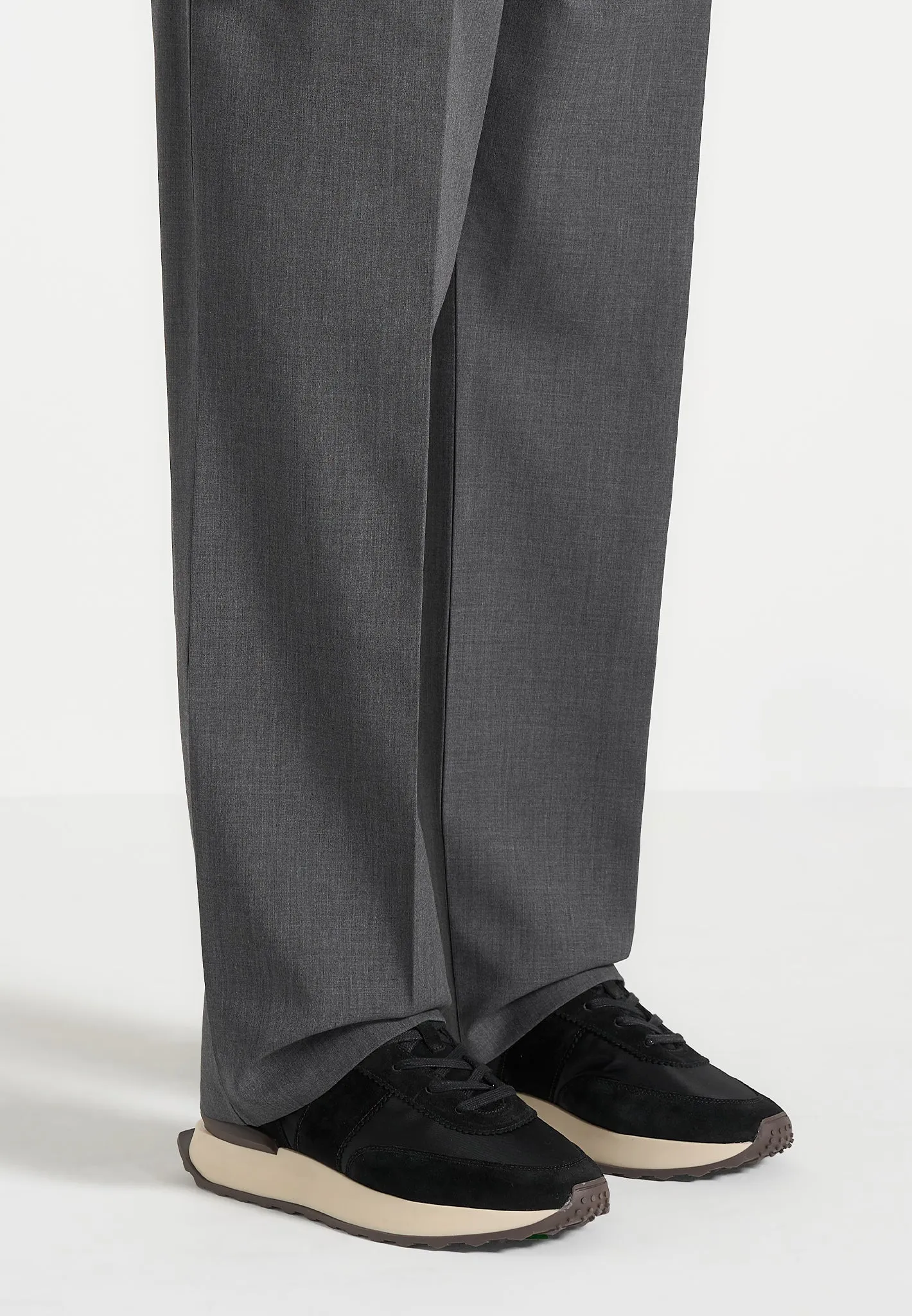 Monaco - Suede and Nylon Runner - Black sold by Maniere De Voir product image thumbnail 2