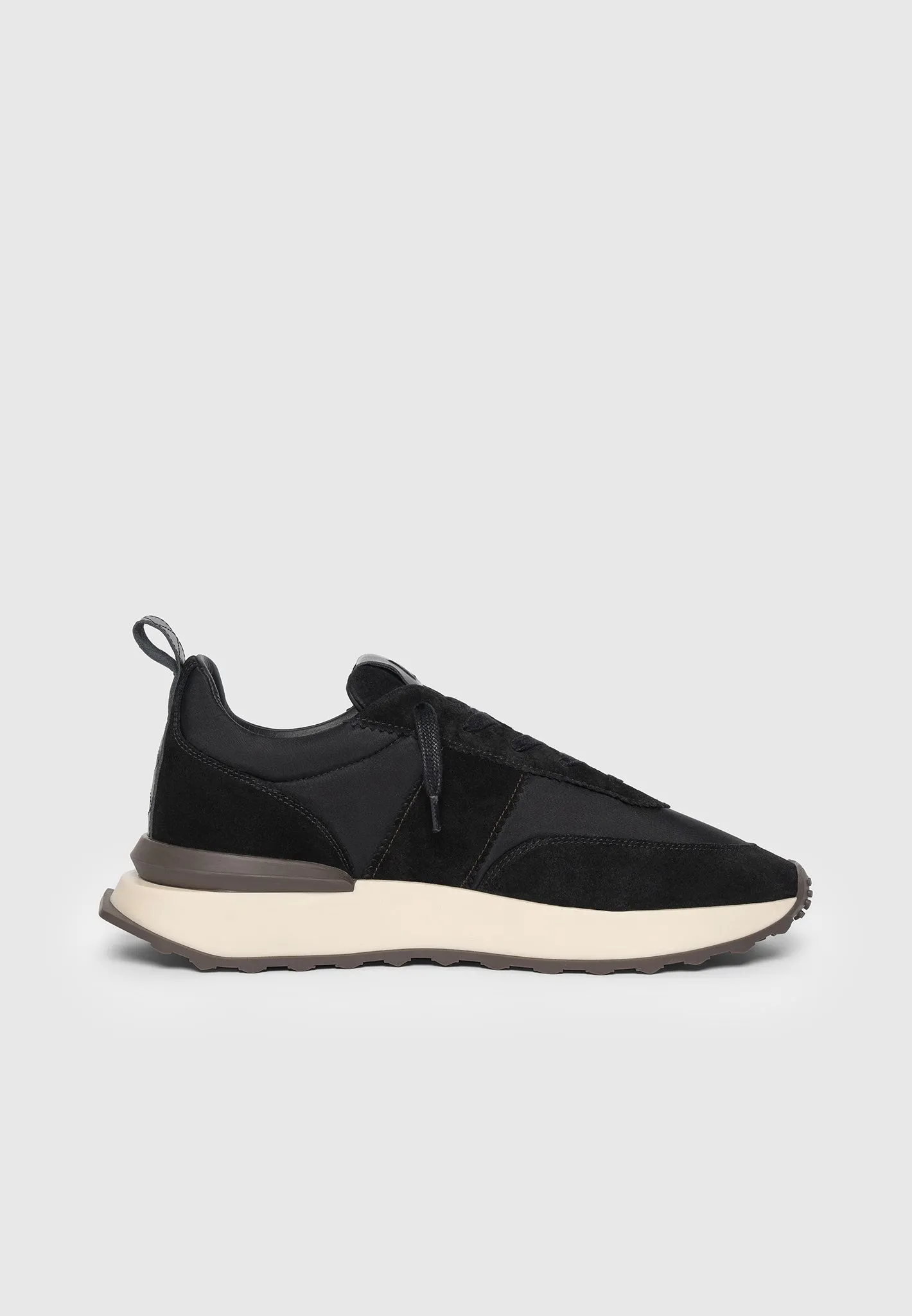 Monaco - Suede and Nylon Runner - Black sold by Maniere De Voir product image thumbnail 5