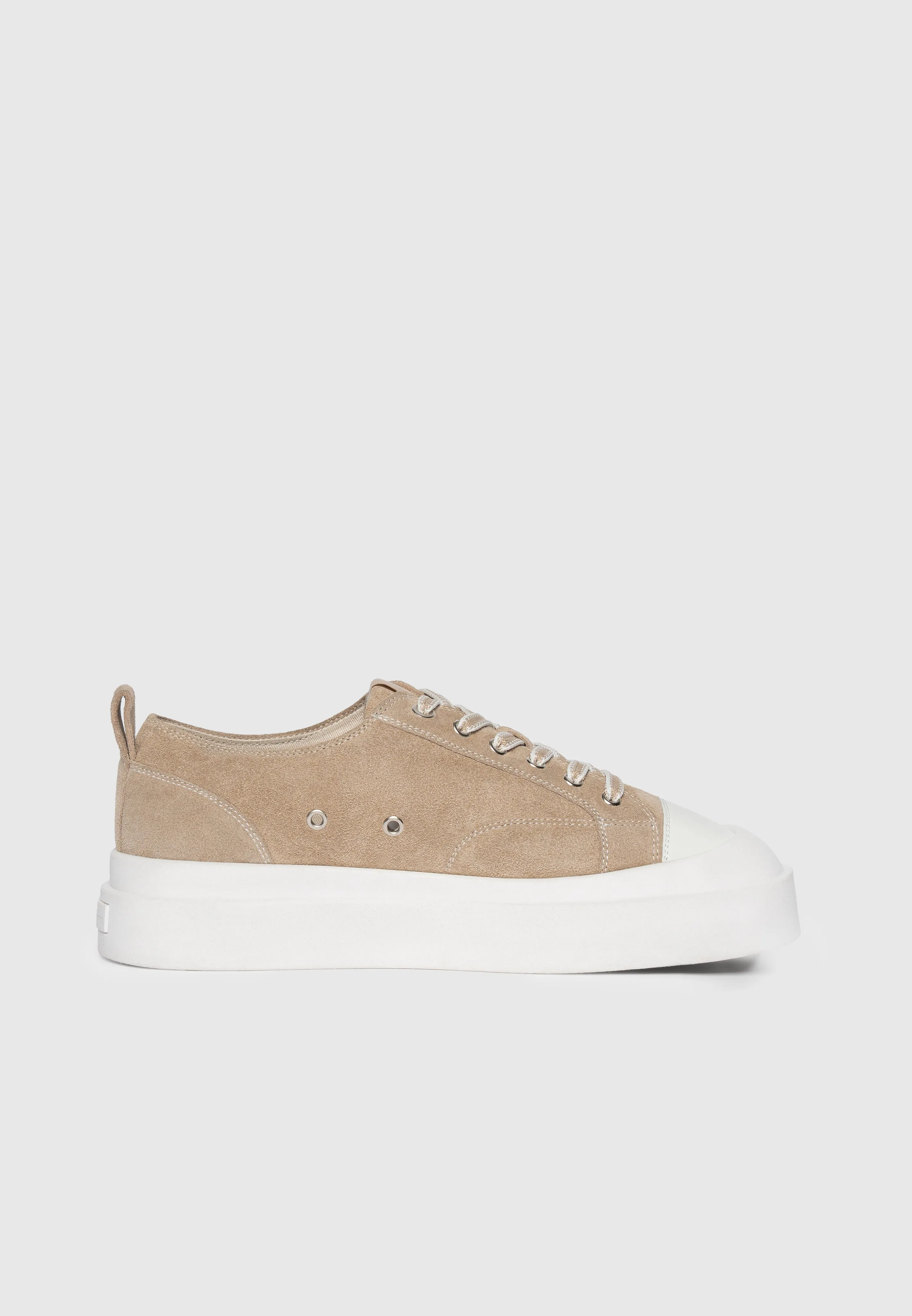 Vienna - Suede Contrast Stitch Sneaker - Beige sold by Maniere De Voir product image thumbnail 5