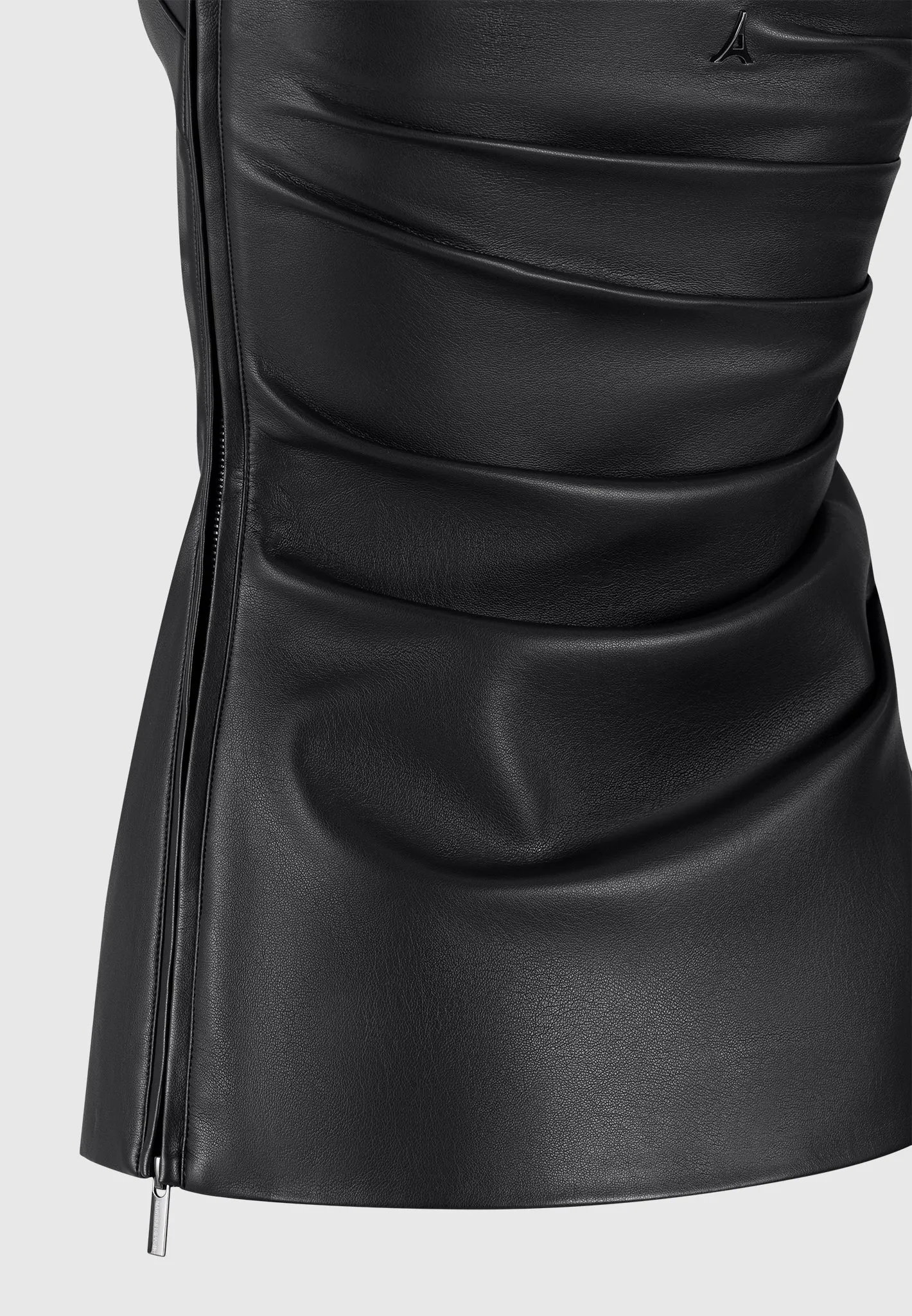 Laurena - Leather Tacked Longline Bandeau Top - Black sold by Maniere De Voir product image thumbnail 5